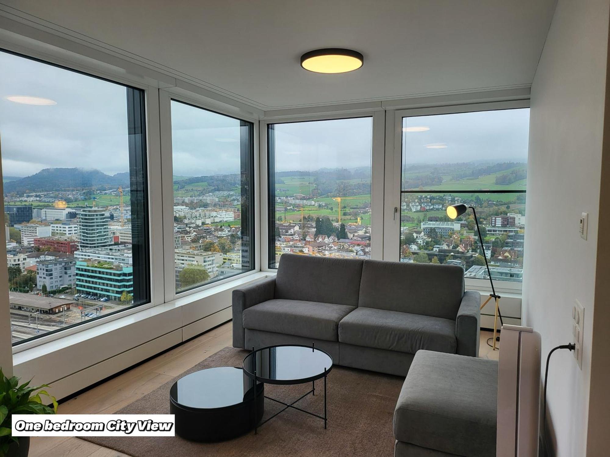 Park Tower City View Apartments Zug Bagian luar foto