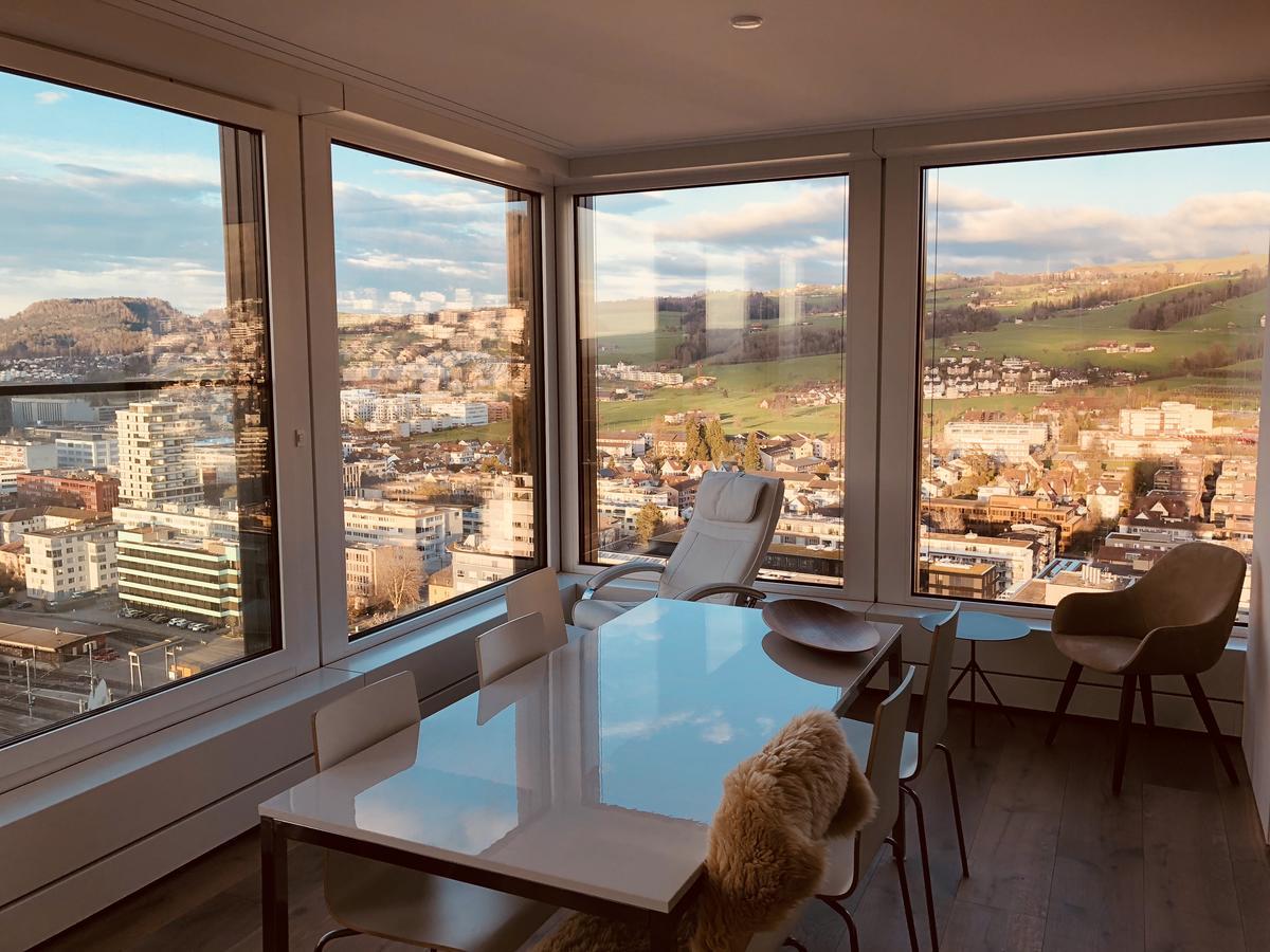 Park Tower City View Apartments Zug Bagian luar foto